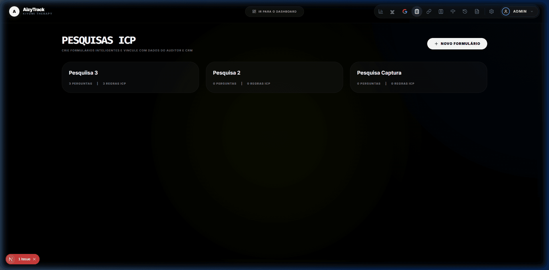 Preview Feature Formulários e ICP